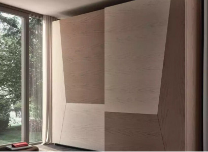 Wardrobe brown bedroom material wood luxury modern cabinet